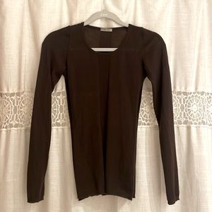 Bottega Veneta Brown lightweight size 40 Italian cashmere sweater